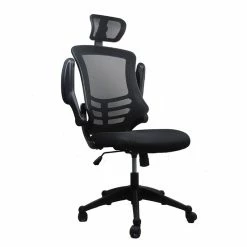 Flash Sale 🥰 Bowery Hill Executive High Back Office Chair With Headrest In Black 👍 -Deals Writing Desks Store 1580187 13 L