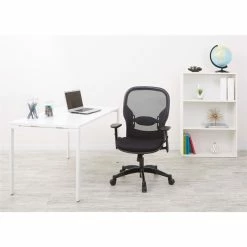 Cheapest 🥰 Office Star SPACE Collection Matrex Back Office Chair In Black Fabric ⌛ -Deals Writing Desks Store 16016 7 L