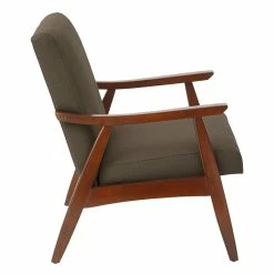 Best reviews of 💯 Office Star Davis Chair In Klein Otter Brown Fabric With Medium Espresso Frame 🎉 -Deals Writing Desks Store 1603911 7 L