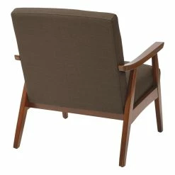 Best reviews of 💯 Office Star Davis Chair In Klein Otter Brown Fabric With Medium Espresso Frame 🎉 -Deals Writing Desks Store 1603911 8 L
