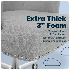 Coupon 💯 Serta At Home Serta Leighton Home Office Chair With Memory Foam 🔥 -Deals Writing Desks Store 1614490 20 L