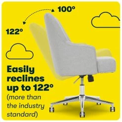 Coupon 💯 Serta At Home Serta Leighton Home Office Chair With Memory Foam 🔥 -Deals Writing Desks Store 1614490 22 L