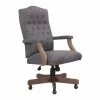 Hot Sale 😍 Boss Office Products Boss Refined Rustic Executive Chair In Slate Gray Commercial Grade 🎁 -Deals Writing Desks Store 1635926 L