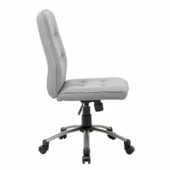 Promo ⭐ Boss Office Products Boss Pretty Parsons Modern Armless Office Chair In Taupe 🔔 -Deals Writing Desks Store 1635941 4 L