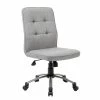 Promo ⭐ Boss Office Products Boss Pretty Parsons Modern Armless Office Chair In Taupe 🔔 -Deals Writing Desks Store 1635941 L