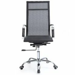 Hot Sale ✔️ Hodedah Mesh High Back Adjustable Height Executive Chair In Black Fabric 🎁 -Deals Writing Desks Store 1644030 2 L