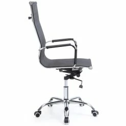 Hot Sale ✔️ Hodedah Mesh High Back Adjustable Height Executive Chair In Black Fabric 🎁 -Deals Writing Desks Store 1644030 3 L