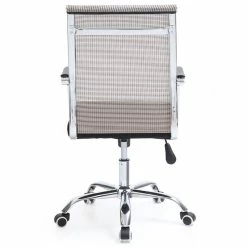 Deals 😀 Hodedah Mesh Mid-Back Adjustable Height Swiveling Office Chair In Black Fabric 🧨 -Deals Writing Desks Store 1644056 4 L