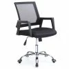 Hot Sale ⌛ Hodedah Mesh Mid-Back Adjustable Height Swiveling Office Chair In Black Fabric 👏 1 Hot Sale ⌛ Hodedah Mesh Mid-Back Adjustable Height Swiveling Office Chair In Black Fabric 👏 -Deals Writing Desks Store 1644057 L