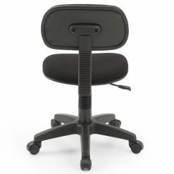 Best Sale 💯 Hodedah Armless Adjustable Height Swivelling Kids Task Chair In Black Fabric 🛒 -Deals Writing Desks Store 1644069 4 L