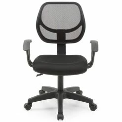Wholesale ❤️ Hodedah Mesh Mid-Back Adjustable Height Task Chair In Black Fabric 😉 9 Wholesale ❤️ Hodedah Mesh Mid-Back Adjustable Height Task Chair In Black Fabric 😉 -Deals Writing Desks Store 1644072 2 L