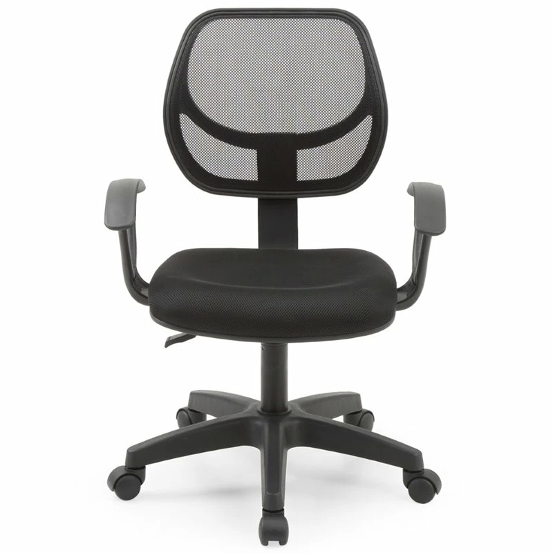Wholesale ❤️ Hodedah Mesh Mid-Back Adjustable Height Task Chair In Black Fabric 😉 5 Wholesale ❤️ Hodedah Mesh Mid-Back Adjustable Height Task Chair In Black Fabric 😉 - Image 3