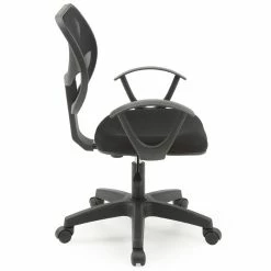 Wholesale ❤️ Hodedah Mesh Mid-Back Adjustable Height Task Chair In Black Fabric 😉 10 Wholesale ❤️ Hodedah Mesh Mid-Back Adjustable Height Task Chair In Black Fabric 😉 -Deals Writing Desks Store 1644072 3 L