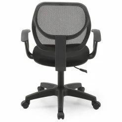 Wholesale ❤️ Hodedah Mesh Mid-Back Adjustable Height Task Chair In Black Fabric 😉 11 Wholesale ❤️ Hodedah Mesh Mid-Back Adjustable Height Task Chair In Black Fabric 😉 -Deals Writing Desks Store 1644072 4 L