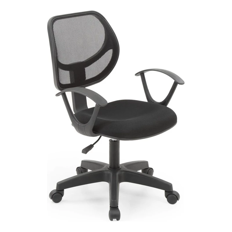 Wholesale ❤️ Hodedah Mesh Mid-Back Adjustable Height Task Chair In Black Fabric 😉 3 Wholesale ❤️ Hodedah Mesh Mid-Back Adjustable Height Task Chair In Black Fabric 😉