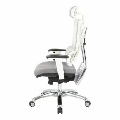 New ❤️ Office Star Breathable White Vertical Mesh Chair With Headrest ✔️ -Deals Writing Desks Store 1715742 2 L