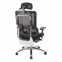 Best reviews of ❤️ Office Star Vertical Black Mesh Back Fabric Chair With Headrest 🥰 -Deals Writing Desks Store 1715743 7 L