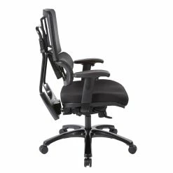 Flash Sale 👍 Office Star Vertical Black Mesh Back Chair With Shiny Black Base 👏 -Deals Writing Desks Store 1715749 1 L