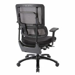 Flash Sale 👍 Office Star Vertical Black Mesh Back Chair With Shiny Black Base 👏 -Deals Writing Desks Store 1715749 3 L