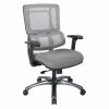 Deals ⭐ Vertical Gray Mesh Back Chair With Titanium Base By Office Star 🤩 -Deals Writing Desks Store 1715751 L
