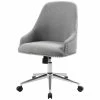Brand new ⭐ Pemberly Row Fabric Office Swivel Chair In Gray 🥰 -Deals Writing Desks Store 1739597 L