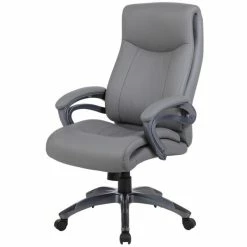 Buy ⭐ Pemberly Row Fabric Executive Swivel Chair In Gray 🔔