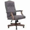 Best Sale 🎉 Pemberly Row Modern Rustic Executive Swivel Chair In Slate Gray 😍 1 Best Sale 🎉 Pemberly Row Modern Rustic Executive Swivel Chair In Slate Gray 😍 -Deals Writing Desks Store 1739835 L