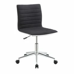 Brand new 🔥 Maklaine Sleek Office Chair In Black And Chrome 🔥