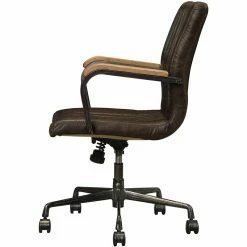 Top 10 👏 ACME Furniture ACME Joslin Leather Adjustable Swivel Office Chair In Chocolate 😍 -Deals Writing Desks Store 1746845 3 L