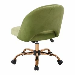 Best reviews of 🧨 Office Star Lula Office Chair In Garden Green Fabric With Rose Gold Base 💯 -Deals Writing Desks Store 1768350 4 L