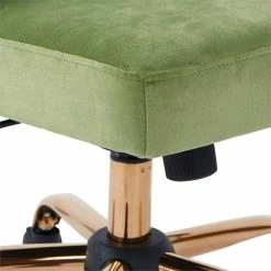 Best reviews of 🧨 Office Star Lula Office Chair In Garden Green Fabric With Rose Gold Base 💯 -Deals Writing Desks Store 1768350 5 L