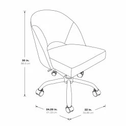 Best reviews of 🧨 Office Star Lula Office Chair In Garden Green Fabric With Rose Gold Base 💯 -Deals Writing Desks Store 1768350 6 L