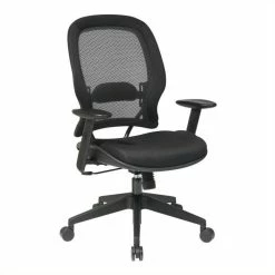 Buy ✔️ Scranton & Co Back And Mesh Seat Office Chair In Black 🤩