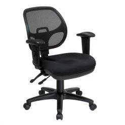 Discount 🎁 Scranton & Co Ergonomic Task Office Chair With Adjustable Arms In Coal ✨