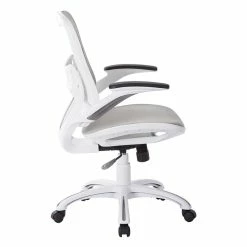 New โจ Scranton & Co Mesh Back Office Chair In White ๐ 7 New โจ Scranton & Co Mesh Back Office Chair In White ๐ -Deals Writing Desks Store 1786990 3 L