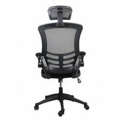 Cheapest 🥰 Scranton & Co Executive High Back Office Chair With Headrest In Black 😉 -Deals Writing Desks Store 1787029 12 L