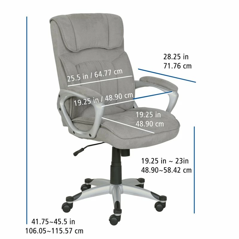 Best reviews of ❤️ Scranton & Co Executive Office Chair In Glacial Gray Linen ⭐ 5 Best reviews of ❤️ Scranton & Co Executive Office Chair In Glacial Gray Linen ⭐ - Image 3