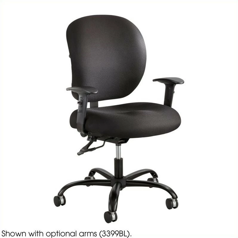Deals 👏 Scranton & Co Armless Task Office Chair In Black 👏 4 Deals 👏 Scranton & Co Armless Task Office Chair In Black 👏 - Image 2