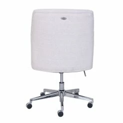 Outlet 😍 Scranton & Co Home Office Chair In Stoneware Beige 🌟 -Deals Writing Desks Store 1805268 4 L
