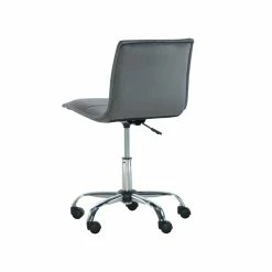 Top 10 ⌛ Linon Bennett Metal Upholstered Office Chair In Gray 😀 -Deals Writing Desks Store 1808162 11 L