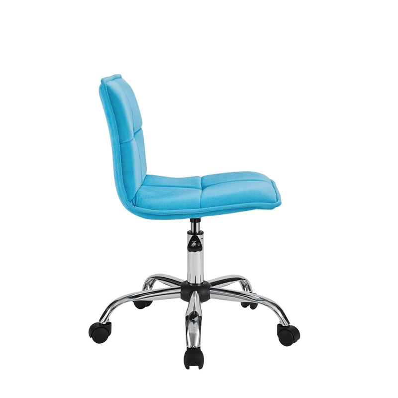 New 🛒 Linon Bennett Metal Upholstered Office Chair In Blue ✔️ 8 New 🛒 Linon Bennett Metal Upholstered Office Chair In Blue ✔️ - Image 6