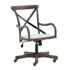 Best reviews of 🎉 Linon Dudley Adjustable Swivel Cafe Office Chair In Brown ✔️ -Deals Writing Desks Store 1814289 17 L