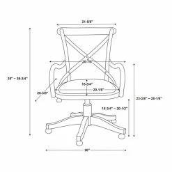 Best reviews of 🎉 Linon Dudley Adjustable Swivel Cafe Office Chair In Brown ✔️ 27 Best reviews of 🎉 Linon Dudley Adjustable Swivel Cafe Office Chair In Brown ✔️ -Deals Writing Desks Store 1814289 29 L
