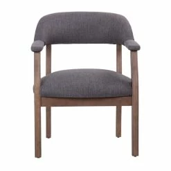 New 👍 Rosebery Kids Accent Chair In Slate Gray ⌛ -Deals Writing Desks Store 1819833 2 L