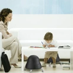 Cheap 🎉 Pemberly Row Ball Office Chair In Black Vinyl 😍 -Deals Writing Desks Store 1820217 1 L