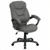 Best reviews of 😀 Scranton & Co High Back Gray Microfiber Upholstered Office Chair ✔️ -Deals Writing Desks Store 1824884 L