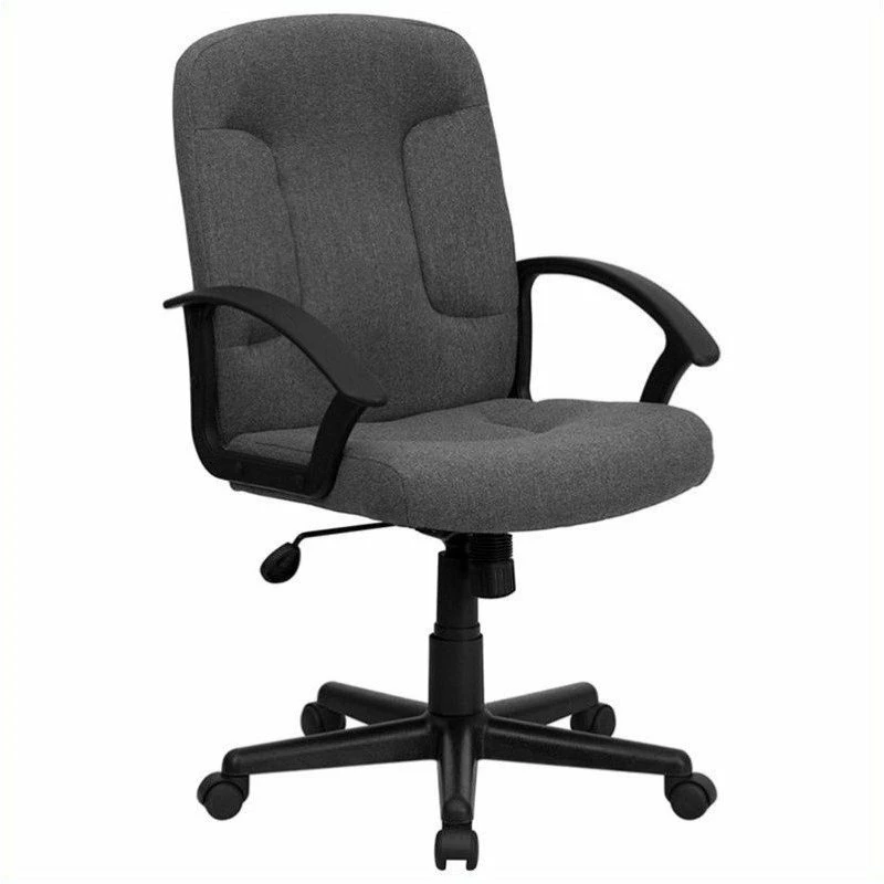 Deals ❤️ Scranton & Co Mid Back Office Chair With Nylon Arms In Gray 🤩 3 Deals ❤️ Scranton & Co Mid Back Office Chair With Nylon Arms In Gray 🤩