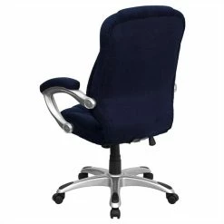 Outlet 🔔 Scranton & Co High Back Microfiber Upholstered Office Chair In Navy 🥰 7 Outlet 🔔 Scranton & Co High Back Microfiber Upholstered Office Chair In Navy 🥰 -Deals Writing Desks Store 1824915 3 L