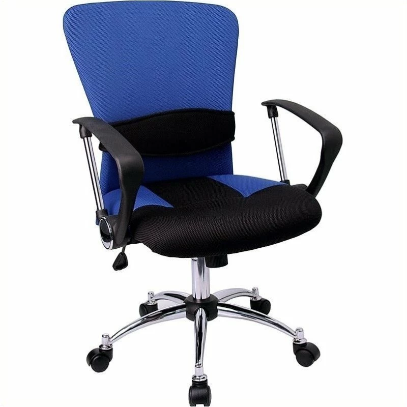 Hot Sale 💯 Scranton & Co Mid-Back Mesh Computer Office Chair In Blue ❤️ 3 Hot Sale 💯 Scranton & Co Mid-Back Mesh Computer Office Chair In Blue ❤️
