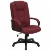 Flash Sale ❤️ Scranton & Co High Back Executive Office Chair In Burgundy ⭐ -Deals Writing Desks Store 1824936 L